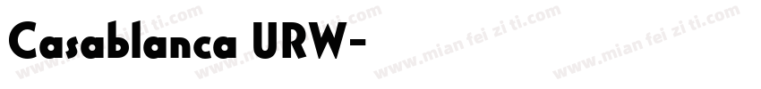 Casablanca URW字体转换